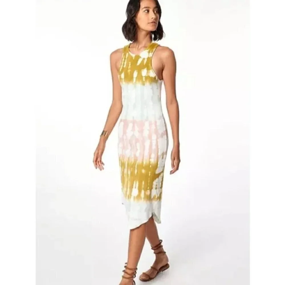 New Young Fabulous & Broke Robbie Blush Tank Midi Dress NWT